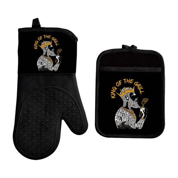 Black Art Ethnic Oven Mitt & Potholder Set