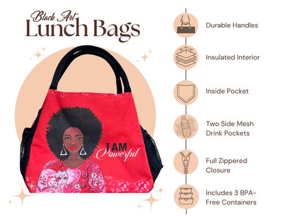 PRE-ORDER: Inspirational African American Art Lunch Bag (2 Designs)