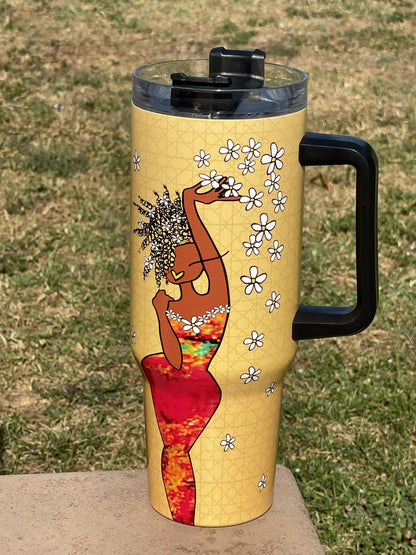 PRE-ORDER: 40oz Inspirational Tumbler with Handle (2 Designs)