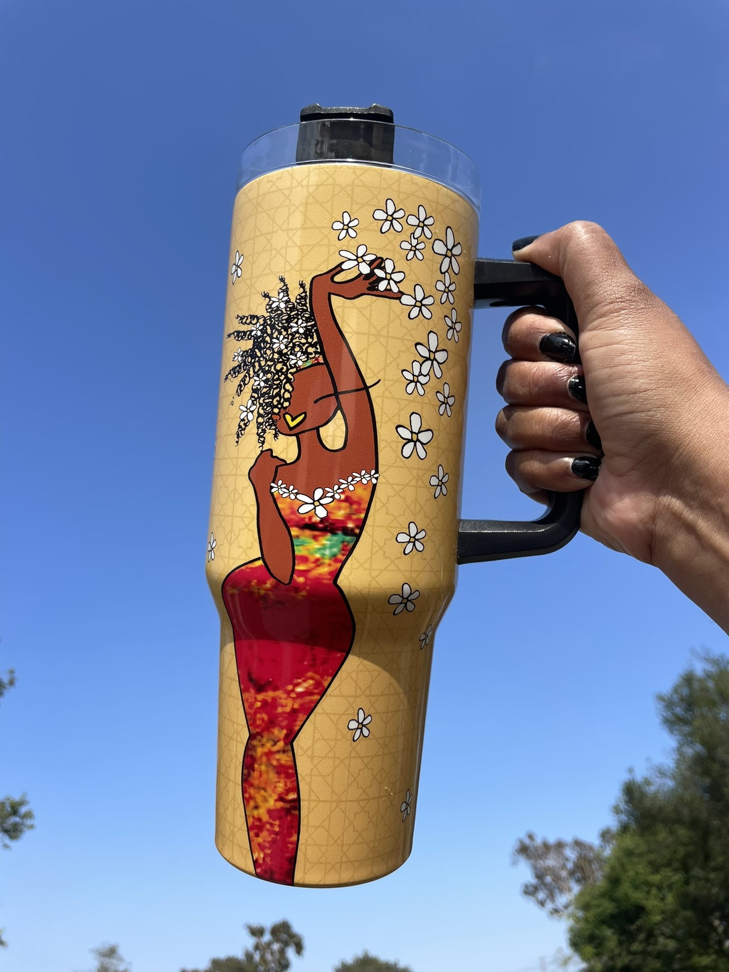 PRE-ORDER: 40oz Inspirational Tumbler with Handle (2 Designs)